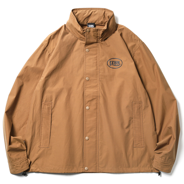 LZBN / HOLLOW OVAL LOGO STAND COLLAR JACKET (COYOTE)