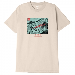 OBEY / OBEY WAKE UP CALL CLASSIC TEE (CREAM)
