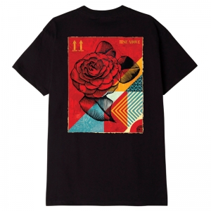 OBEY / OBEY RISE ABOVE ROSE CLASSIC TEE (BLACK)