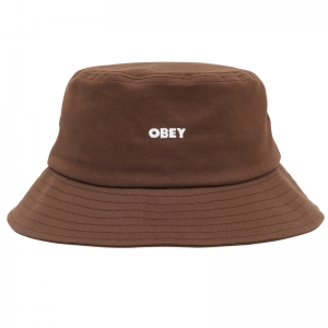 OBEY / BOLD TWILL BUCKET HAT (BROWN)