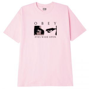 OBEY / OBEY EYES WIDE OPEN CLASSIC TEE (PINK)