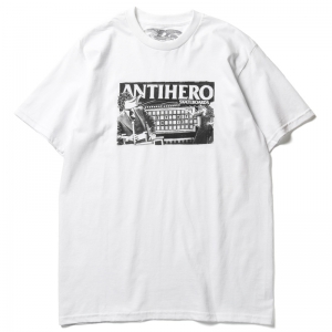 ANTIHERO / WHEEL OF ANTIHERO TEE (WHITE)