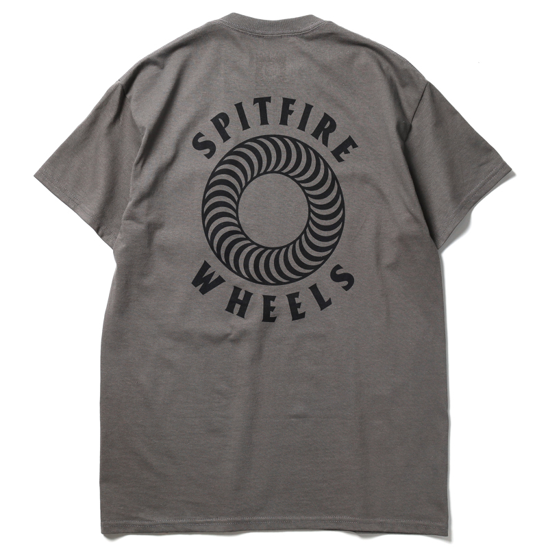 SPITFIRE / HOLLOW CLASSIC POCKET TEE (CHARCOAL/BLACK)
