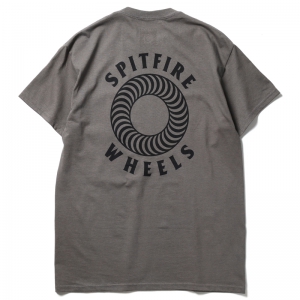 SPITFIRE / HOLLOW CLASSIC POCKET TEE (CHARCOAL/BLACK)