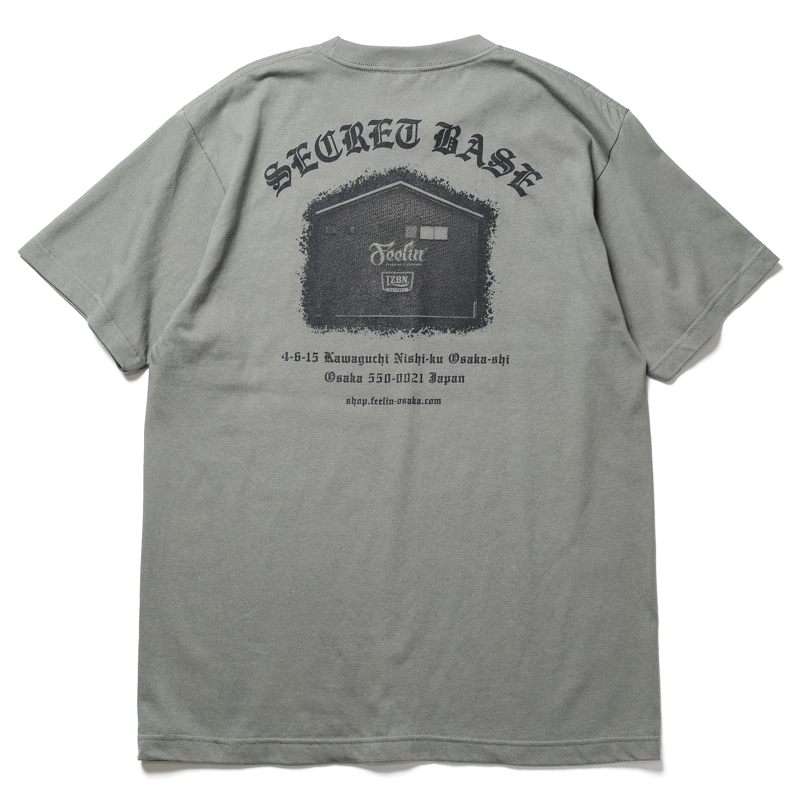 LZBN / SECRET BASE TEE (MOSS GREY)