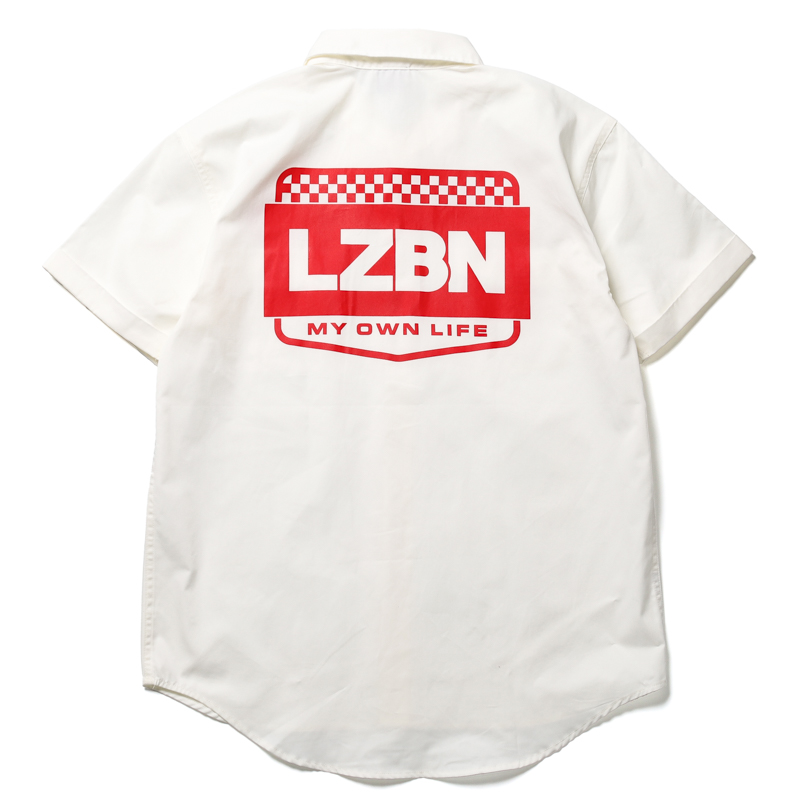 LZBN / WORKERS S/S WORK SHIRT (OFF WHITE)