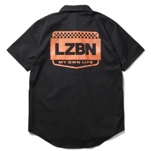 LZBN / WORKERS S/S WORK SHIRT (BLACK)