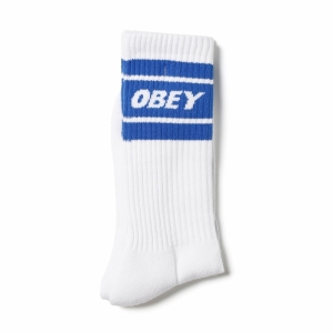OBEY / COOPER II SOCKS (WHITE/PRINCESS BLUE)