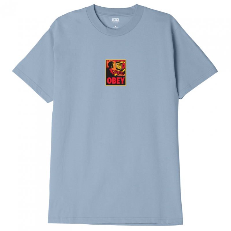 OBEY / OBEY COMPUTER CLASSIC TEE (GOOD GREY)