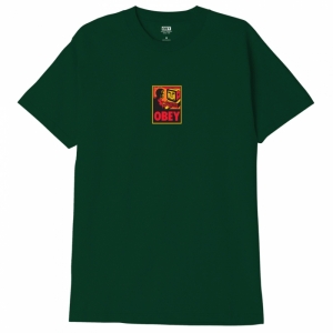 OBEY / OBEY COMPUTER CLASSIC TEE (FOREST GREEN)