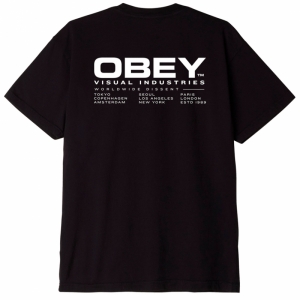 OBEY / OBEY WORLDWIDE DISSENT CLASSIC TEE (BLACK)