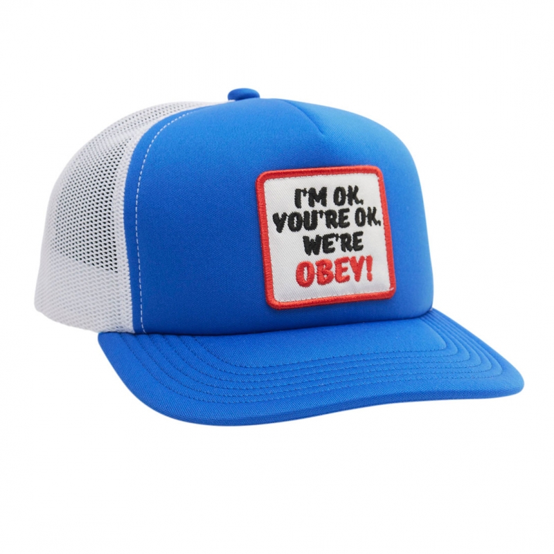 OBEY / OBEY OKAY FOAM TRUCKER CAP (TRUE BLUE)