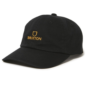 BRIXTON / ALPHA LP CAP (BLACK/GOLD)