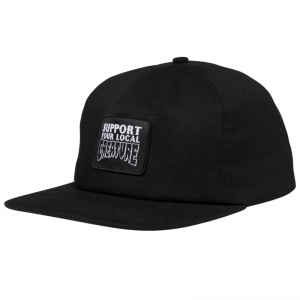 CREATURE / SUPPORT PATCH SNAPBACK CAP (BLACK)
