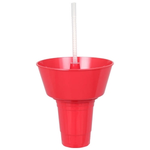DULTON / CARRY SNACK TUB WITH TUMBLER (RED)