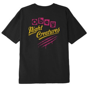 OBEY / OBEY NIGHT CREATURES 2 CLASSIC TEE (BLACK)