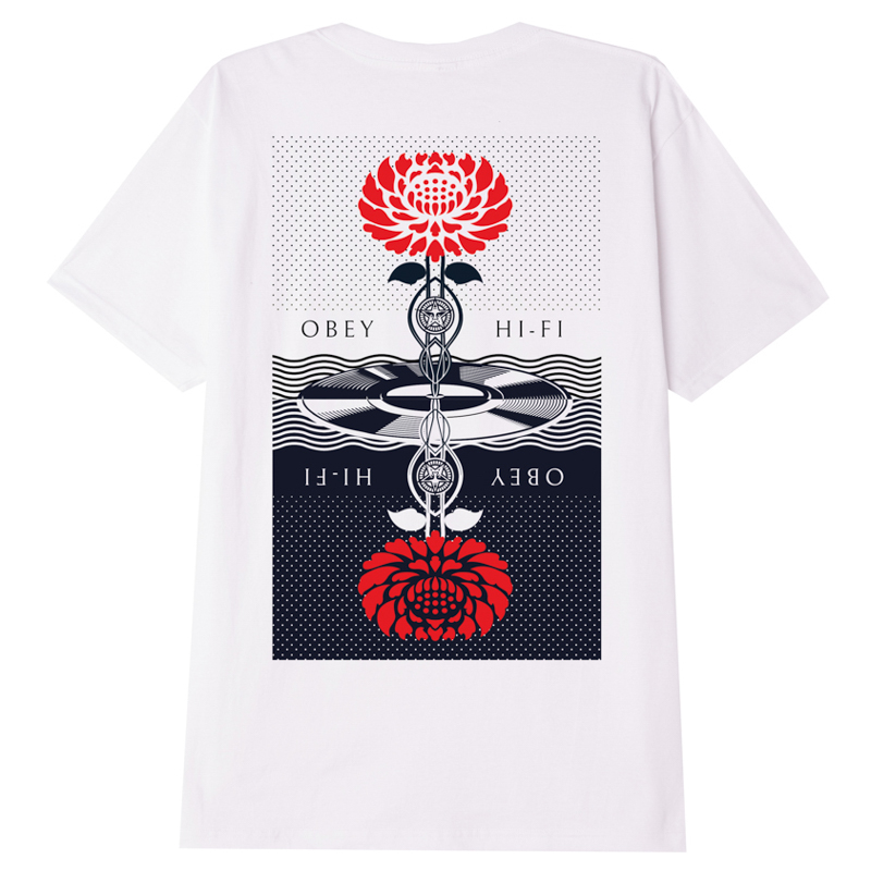 OBEY / OBEY POST PUNK FLOWER CLASSIC TEE (WHITE)