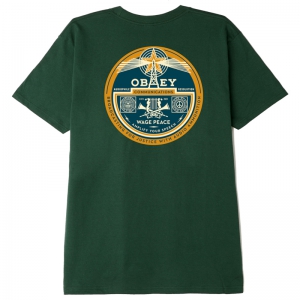 OBEY / OBEY RADIO TOWER CLASSIC TEE (FOREST GREEN)