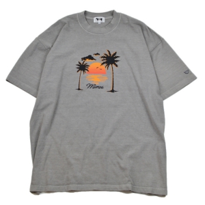 MINOS / SS SUNSET PIGMENT DYED TEE (DARK SILVER)