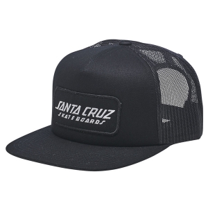 SANTA CRUZ / STRIP MESH TRUCKER CAP (BLACK)
