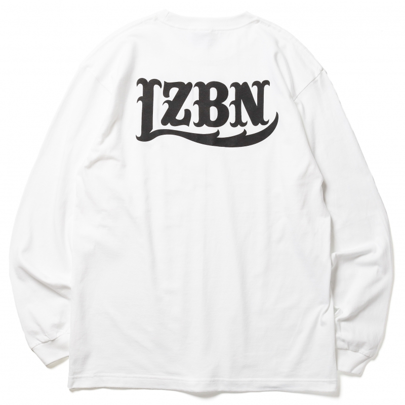 LZBN / LZBN BACK LOGO L/S TEE (WHITE)