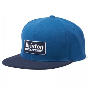 BRIXTON / STEADFAST HP SNAPBACK CAP (INDIAN TEAL/WASHED NAVY)