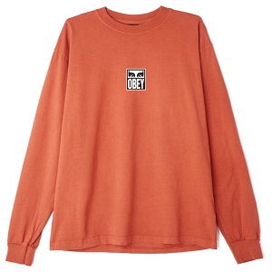 OBEY / OBEY EYES ICON 3 HEAVYWEIGHT L/S TEE (GINGER)