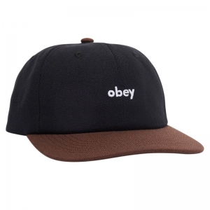 OBEY / OBEY SHADE 6 PANEL SNAPBACK CAP (BLACK MULTI)