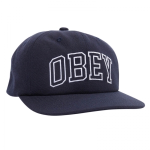 OBEY / OBEY RUSH 6 PANEL CLASSIC SNAPBACK CAP (NAVY)