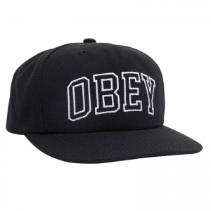 OBEY / OBEY RUSH 6 PANEL CLASSIC SNAPBACK CAP (BLACK)
