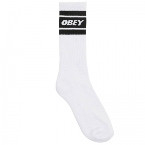 OBEY / COOPER II SOCKS (WHITE/BLACK)