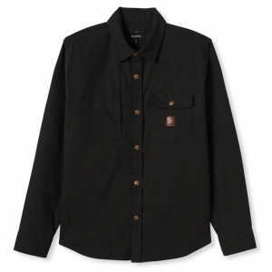 BRIXTON / BUILDERS STRETCH OVERSHIRT (WASHED BLACK)