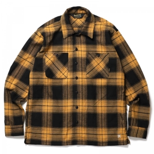 BLUCO / OMBRE CHECK FLANNEL SHIRT (YELLOW)