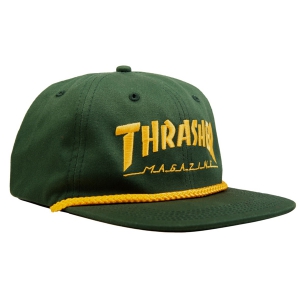 THRASHER / THRASHER ROPE SNAPBACK CAP (GREEN/YELLOW)