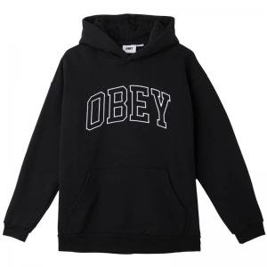 OBEY / INSTITUTE EXTRA HEAVY HOOD (BLACK)