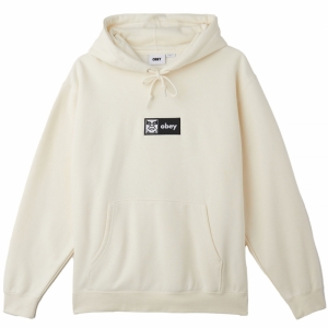 OBEY / ICON EMBROIDRED PULLOVER HOODIE (UNBLEACHED)