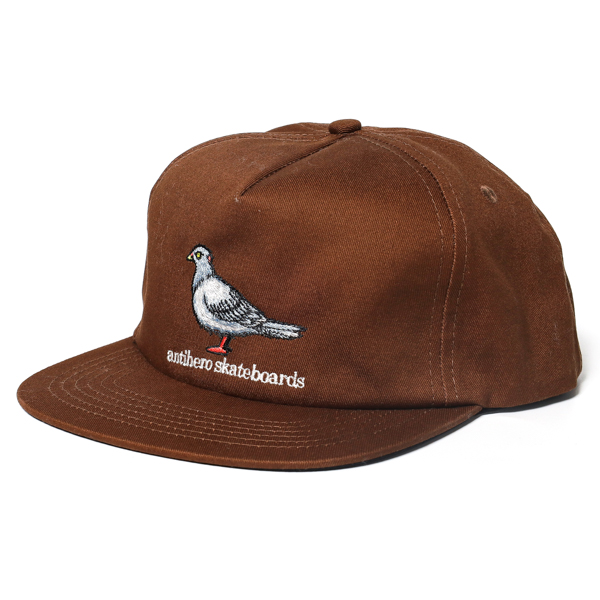 ANTIHERO / LIL PIGEON SNAPBACK CAP (BROWN)