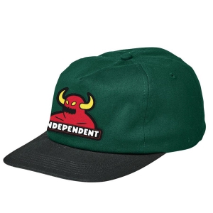 INDEPENDENT X TOY  MACHINE / TOYMACHINE BAR SNAPBACK CAP (FOREST/BLACK)