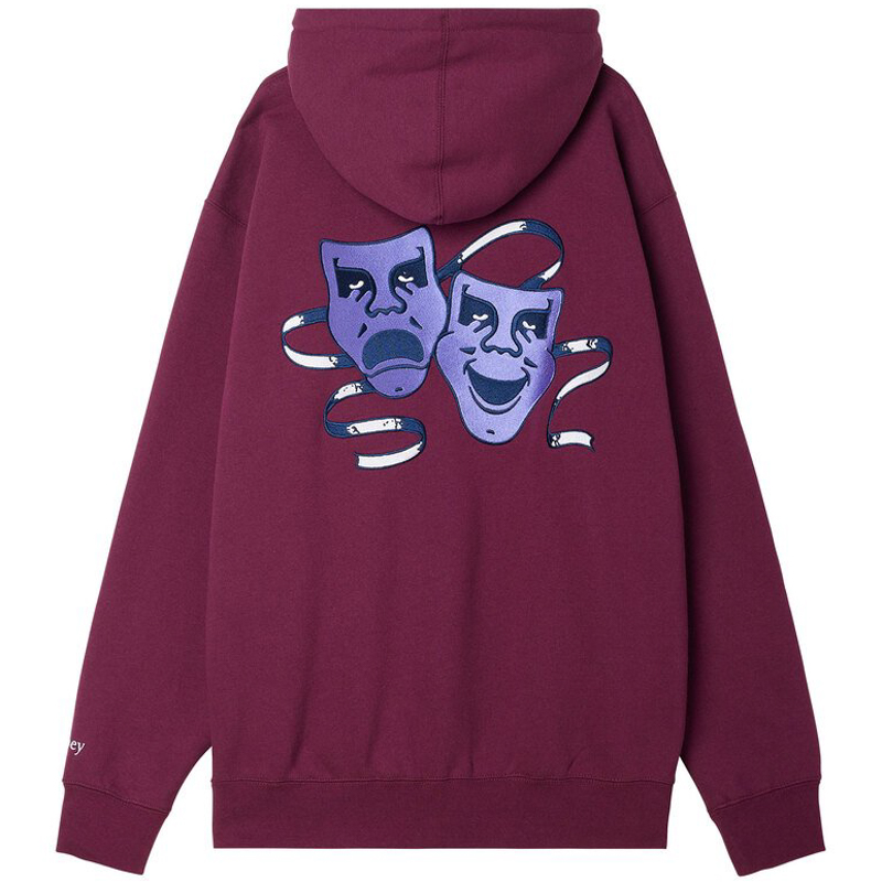 OBEY / OBEY LATE PULLOVER HOODIE (BEETROOT)